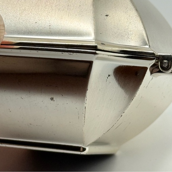 Things Remembered Silver Tone Trinket Box Rhinestones Heart Rings Earrings - Picture 11 of 11